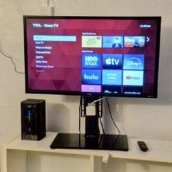 Mueble + TV TCL 32" + BASE. / SHELF + TV + TV Base