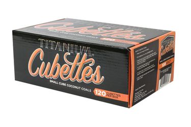 120PC BOX - Titanium Coconut Coals - CUBETTES
