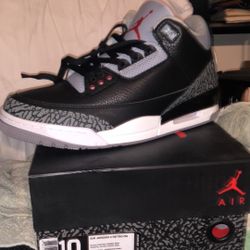 Retro Jordan 3s White Cement Size 10 $$180