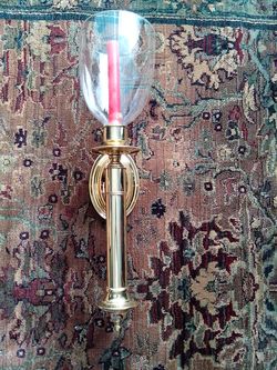 17-CH: New Single Hurricane Sconce Wall Candle Holder