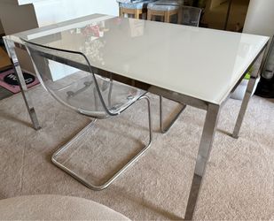 IKEA Glasstop Dining Table & Chairs