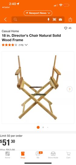 Director’s Chair Frame (Set Of 6)