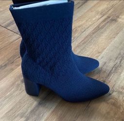New! Impo Women’s Stretch Knit Boots with Memory Foam. Blue,  Size 7 