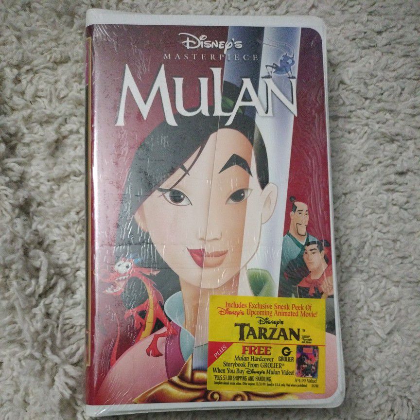 RARE NEVER OPENED Disney Masterpiece Collection Mulan VHS 1999