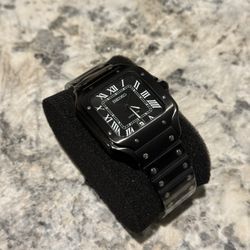 Custom Seiko Santos Modded Watch 38mm w/Automatic NH35 movement