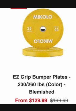 35LB (BUMPER) WEIGHT PLATES - NEW!