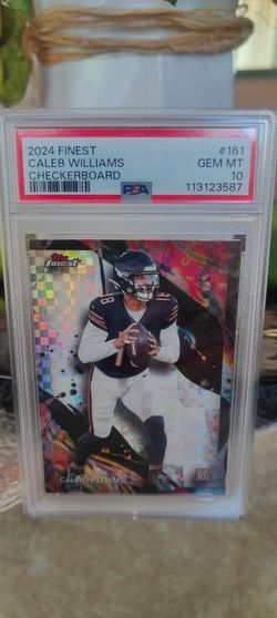 Caleb Williams RC card PSA Gem MT 10 2024 finest