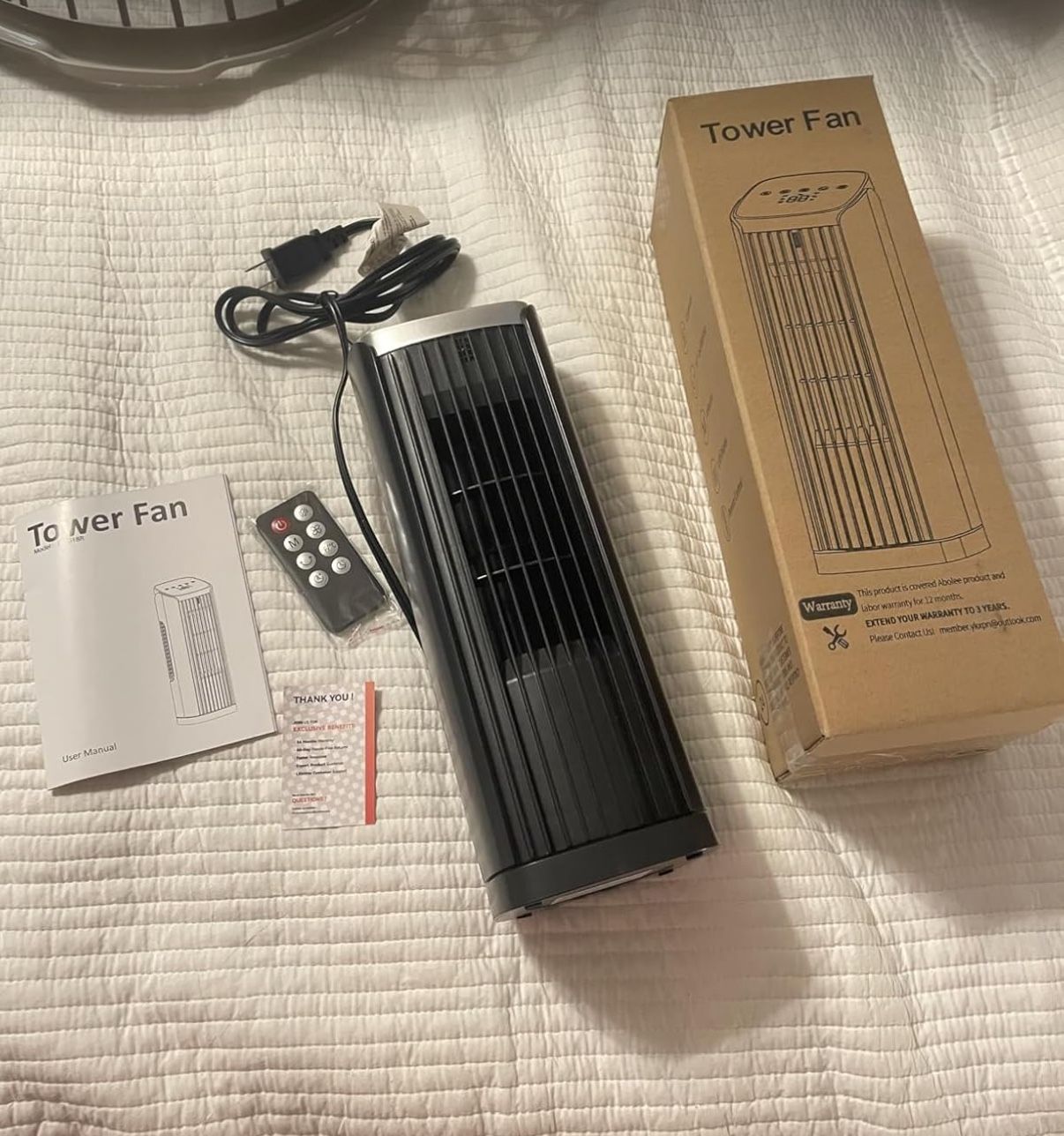 Fan for Bedroom 13" Tower Fan Desk Fan Portable Fans Cooling Fans, 70° Oscillating, 4 Speeds, Max 24ft/s, 4 Modes, with Remote, 12H Timer, for Office,