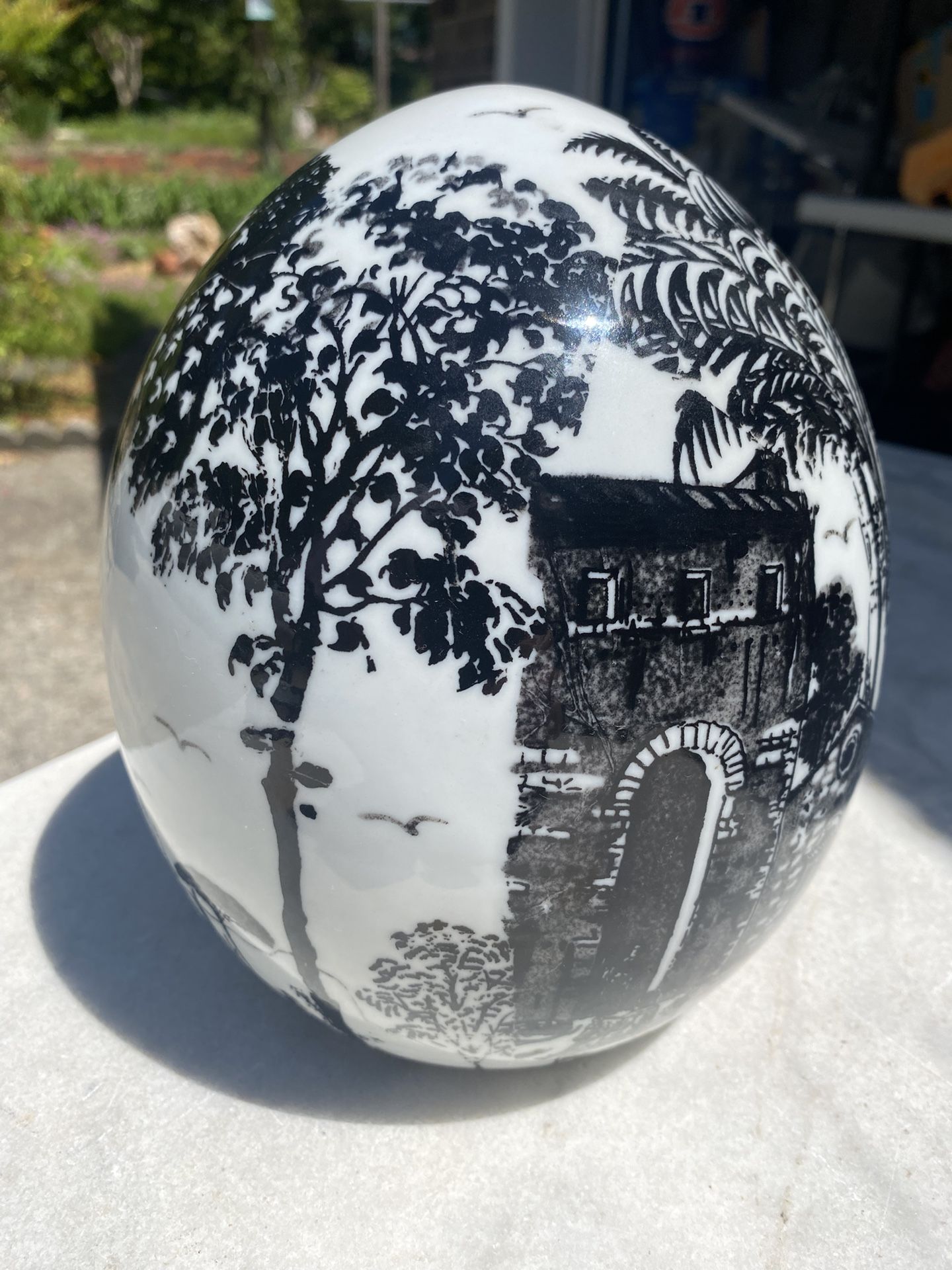 7.5x7.5x8.5ʺ(H) Vintage Large Scale Decorative Egg - Compare @ $165
