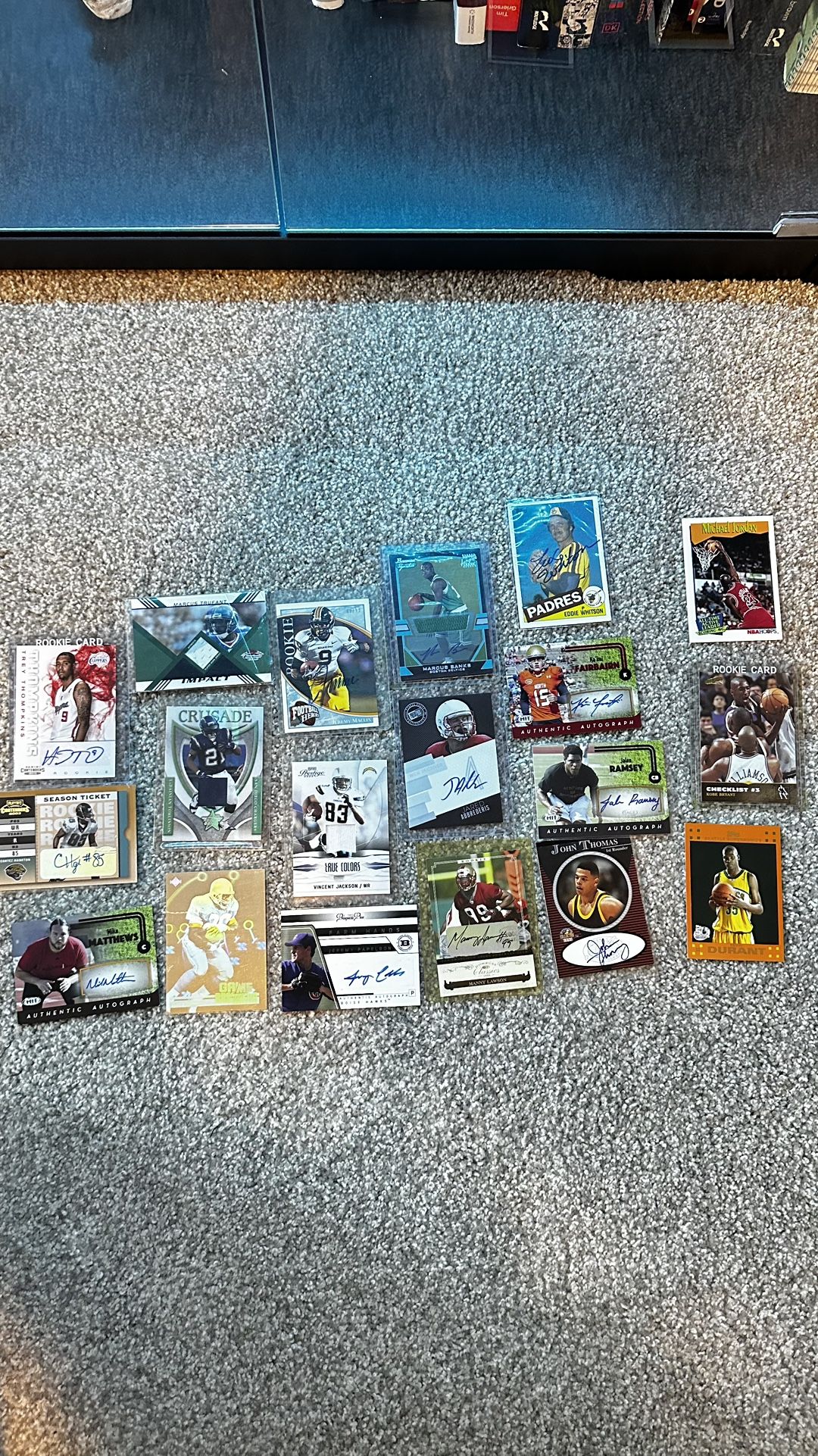 Rare Numbered Jersey And Autograph Card Lot