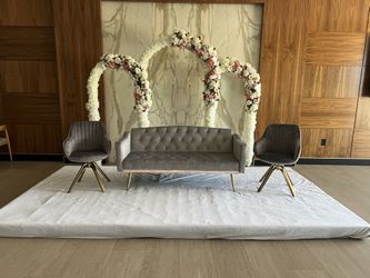 Backdrop & Sofa With Two Chair