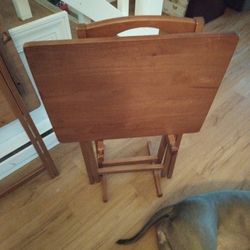 Maple Hard Wood Table And Stand