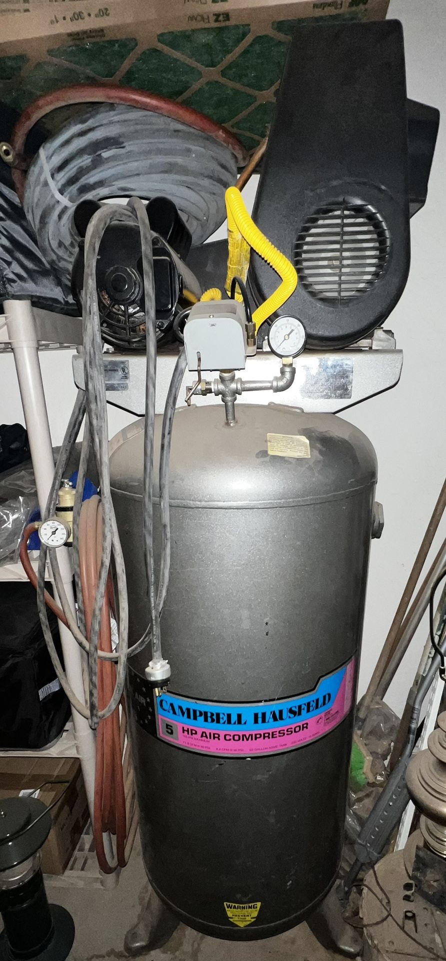 60 Gal Campbell Hausfeld Air Compressor 230V