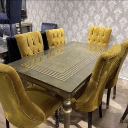 Dining table Set With 6 Chairs Brand new ,Delivery available 