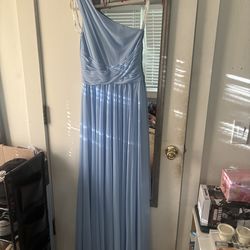 Blue David’s bridal floor length dress