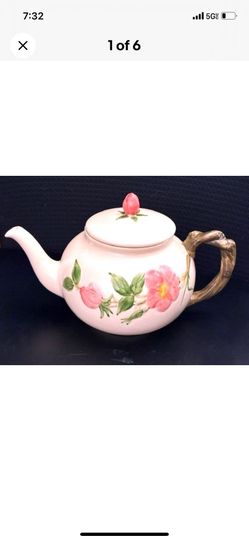 Antique English desert rose pink teapot