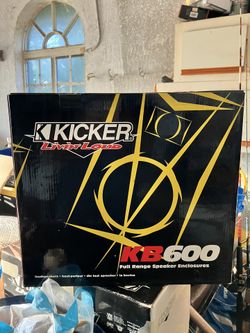 KICKER KB 600 Full Range Indoor/Outdoor/Marine Speaker Enclosures (New in the box)