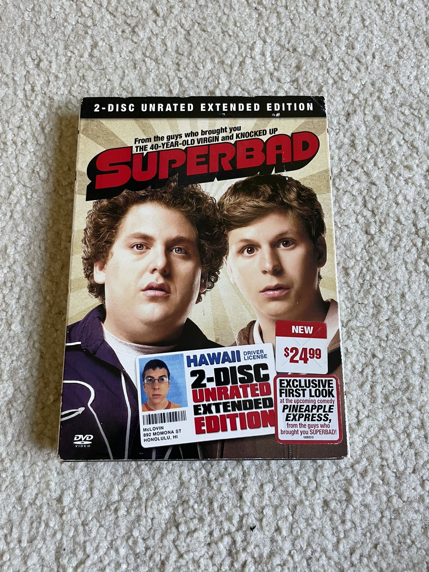 Superbad (DVD, 2007, 2-Disc Set, Special Edition; Unrated; Extended Cut)