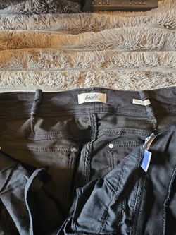 Angels Curvy Skinny 24 W Black Jeans