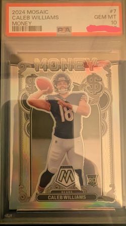 2024 Panini Mosaic Caleb Williams Money #7 Rookie Insert PSA 10 Chicago Bears