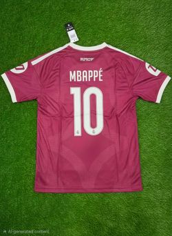 Real Madrid Mbappé #10 Soccer Jersey Men Sizes