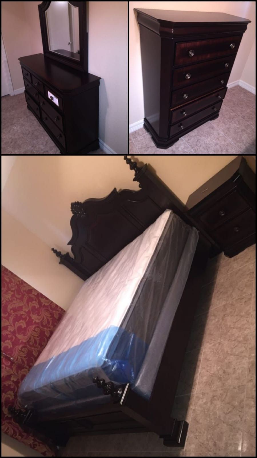 5pc bedrooms set queen