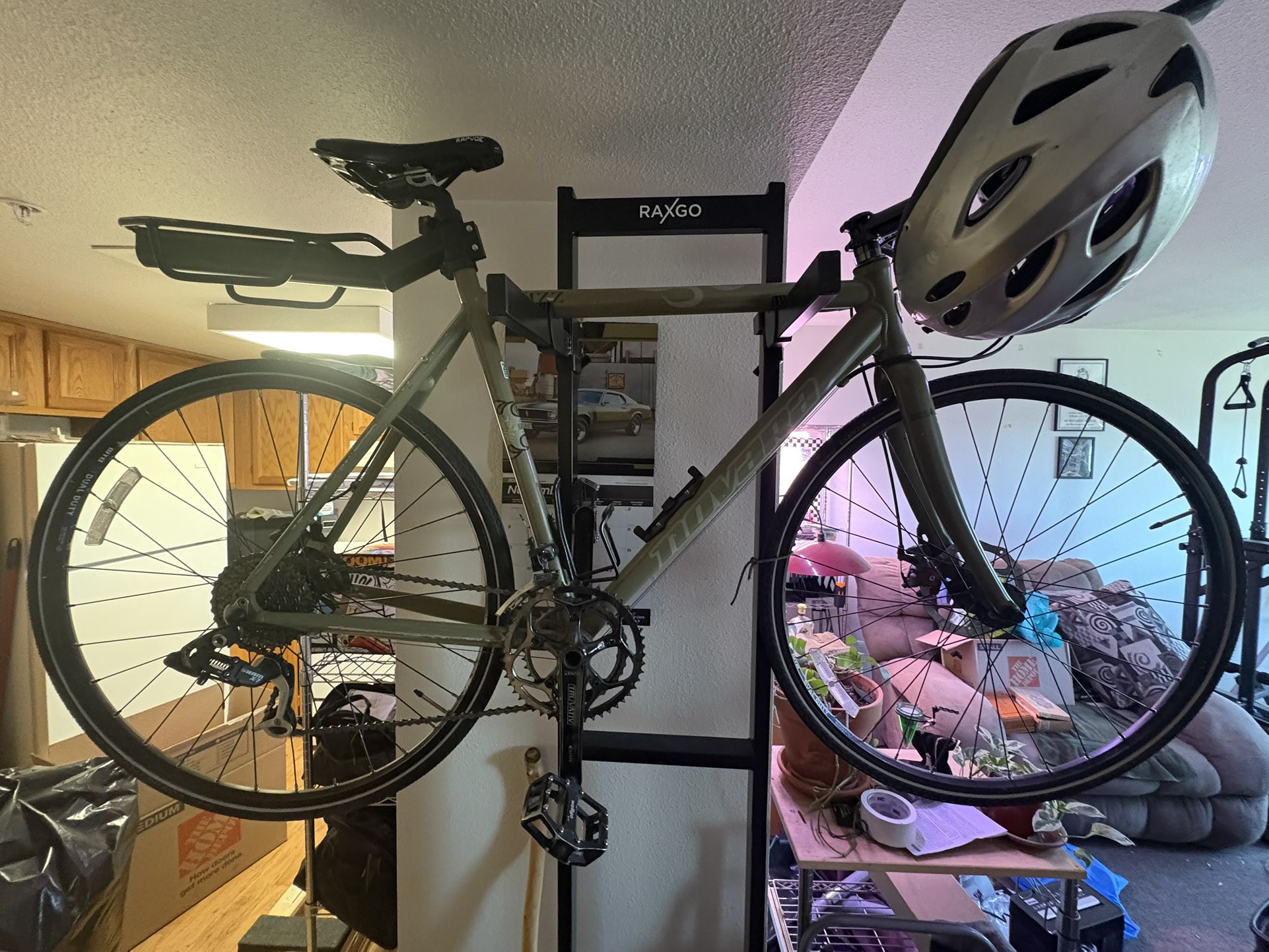 Bike And Bike Rack. Gym Equipment 