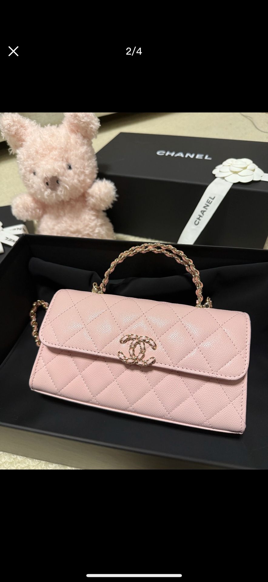 Chanel Flap Phone Holder With Chain