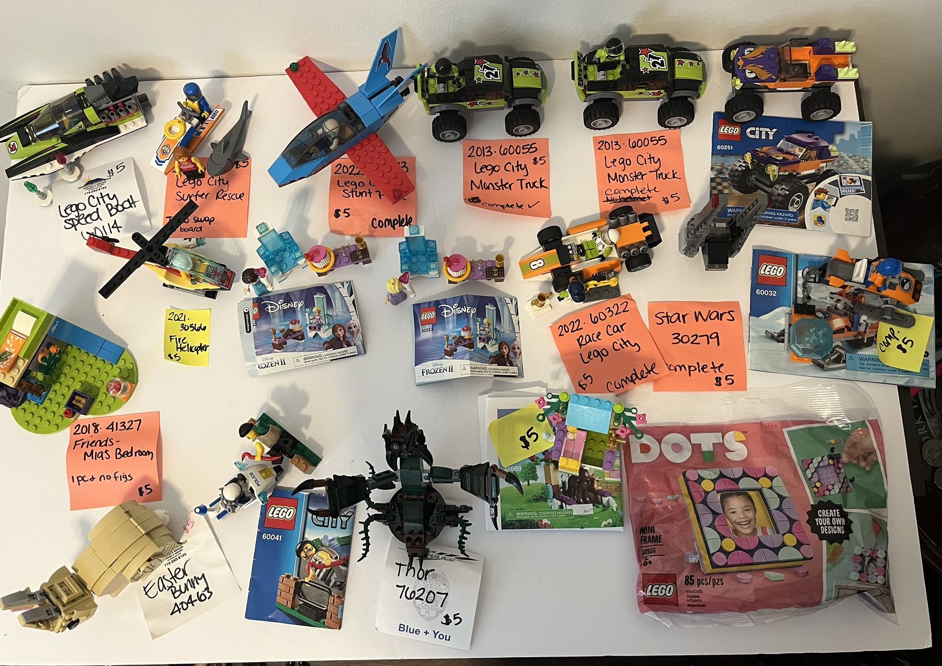 Legos $5, $10, And $15