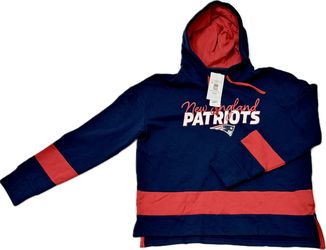 New England Patriots- Team Apparel- Womens Lg Hoodie **New**. ($49.99 Retail).
