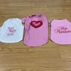 3 Medium Dog T-shirts