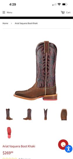 Ariat Boots Woman’s 6.5 Like New   Worn only a couple times .. too small.