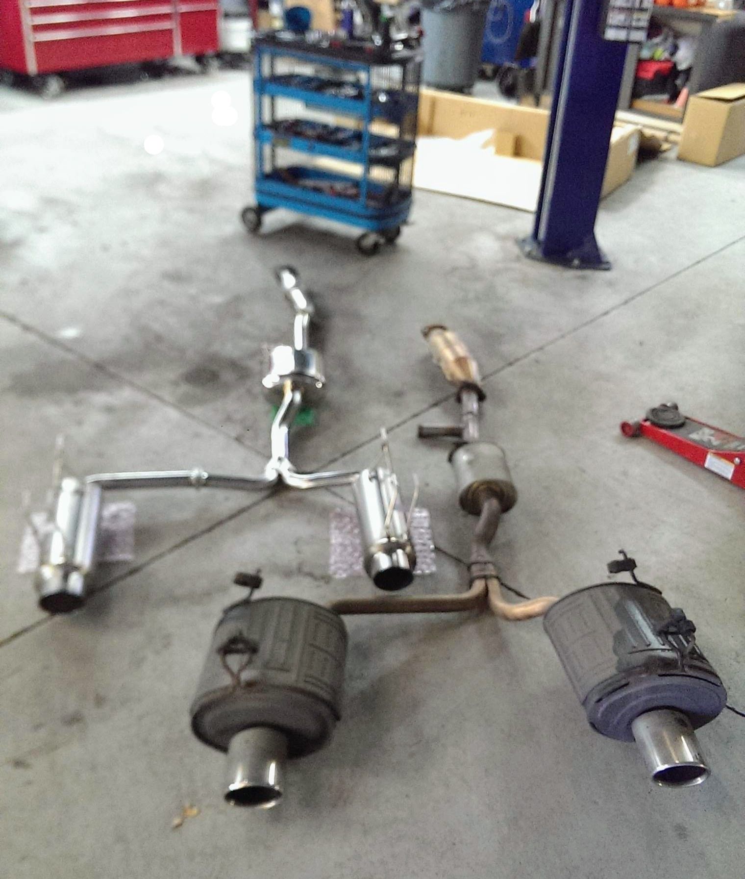 Rare Genuine Mugen Honda S2000 Dual Titanium Exhaust Cat-back - Used Excellent Condition Fits 2004-2009 S2000
