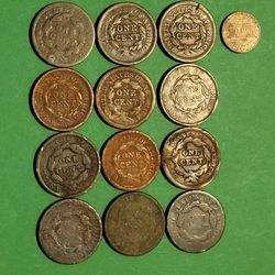 12x Coronet Head, Braided Hair Large Cents