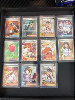 Pokémon Trainer Cards Lot Full Art Supporter Item