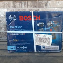 BOSCH 12v Chameleon GSR12V-300FCB22 5-in-1 Drill Driver Kit (NEW)