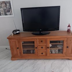 Tv Cabinet, Coffee Table And Matching End Table 