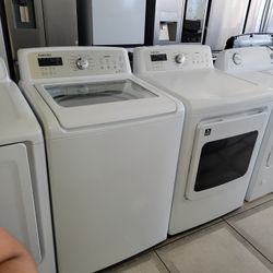 Samsung Topload Washer & Gas Dryer 