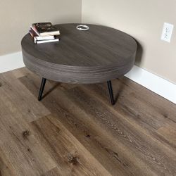 31 1/2 Inch Round Coffee Table Gray