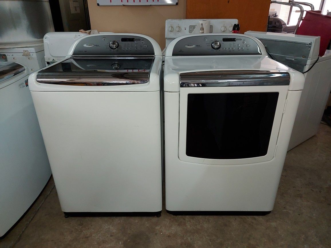 Whirlpool cabrio platinum washer cheap and dryer set