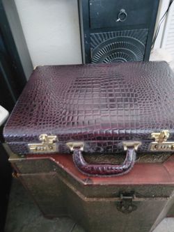 Vintage crocodile breifcase
