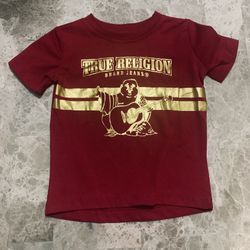 Red & Gold True Religion T-Shirt (2T)
