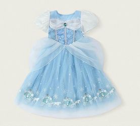 7-8 years old Cinderella Girls Princess Costume Dress