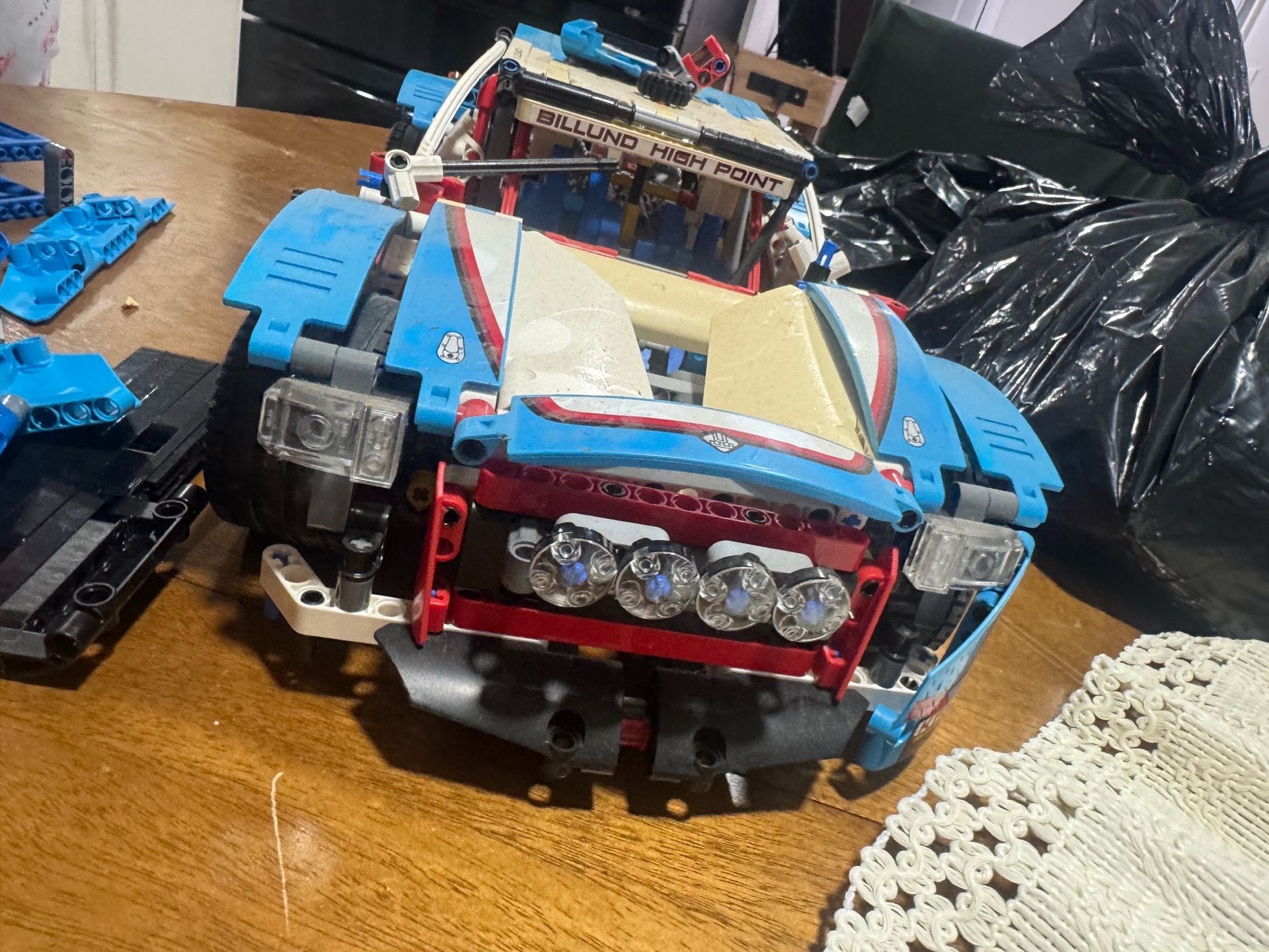 LEGO Technic 42077 Rally Car Retired Mostly Complete