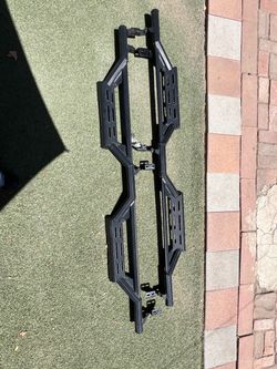 Black Steel Truck Running Boards Side Steps