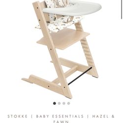 Stokke Tripp trapp High Chair With Mickey Mouse Cushion & Catchy Cover 