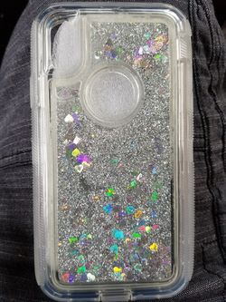 Iphone xs glitter case