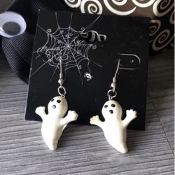 Elegant Halloween Ghost Earrings 