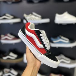 Knu Skool Vans Red/Wh/Blk