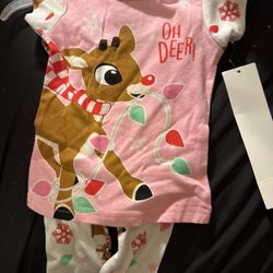 Rudolph Reindeer Pj Set Size 12months $8